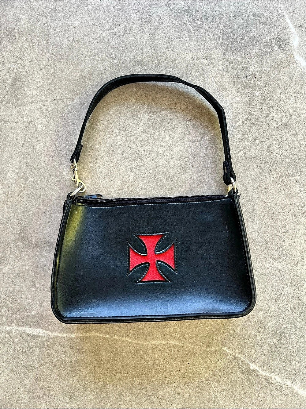 Black Templar Cross Shoulder Bag